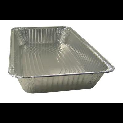 Steam Table Pan 1/3 Size 96 OZ 12.63X6.5 IN Aluminum Silver 100/Case