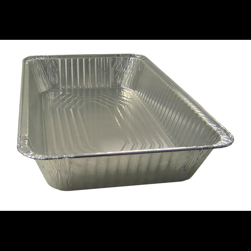 Steam Table Pan 1/3 Size 96 OZ 12.63X6.5 IN Aluminum Silver 100/Case