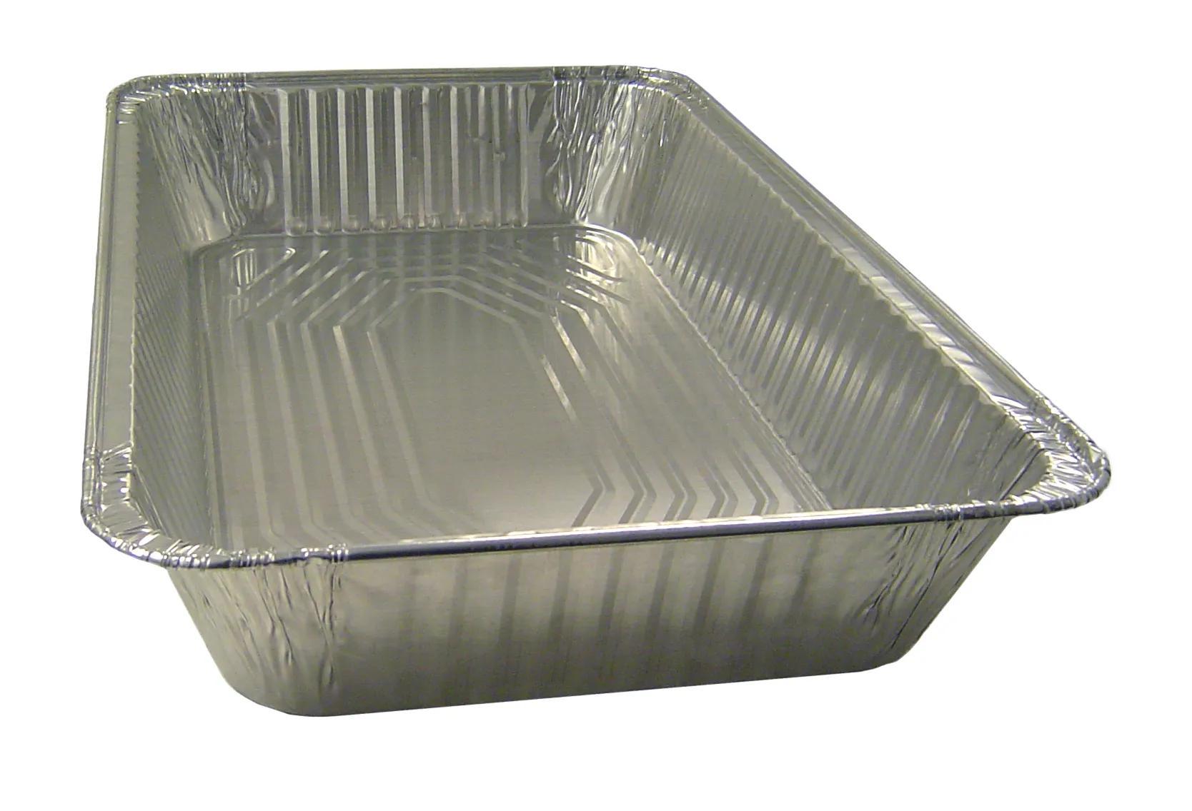Steam Table Pan 1/3 Size 96 OZ 12.63X6.5 IN Aluminum Silver 100/Case