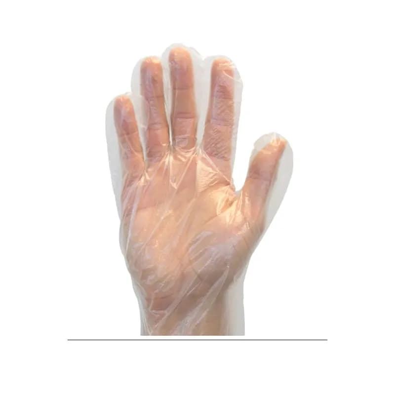 Safety Zone® Gloves XL Clear 1MIL PE Powder-Free 100 Count/Box 100 Box/Case