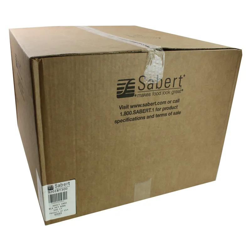 Bowl 18 OZ Black Round 300/Case