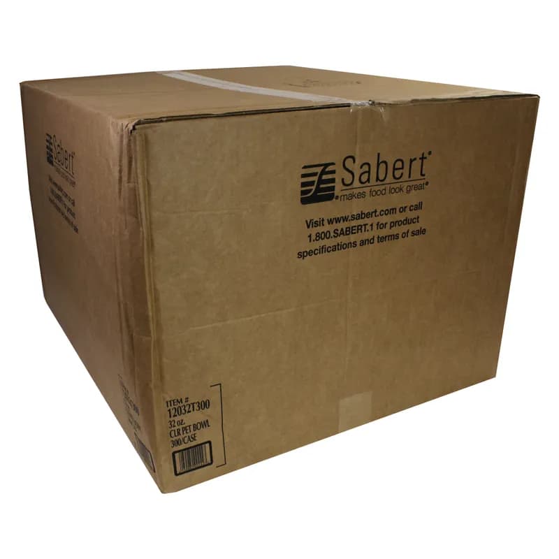 Bowl Medium (MED) 32 OZ PET Clear Round 300/Case