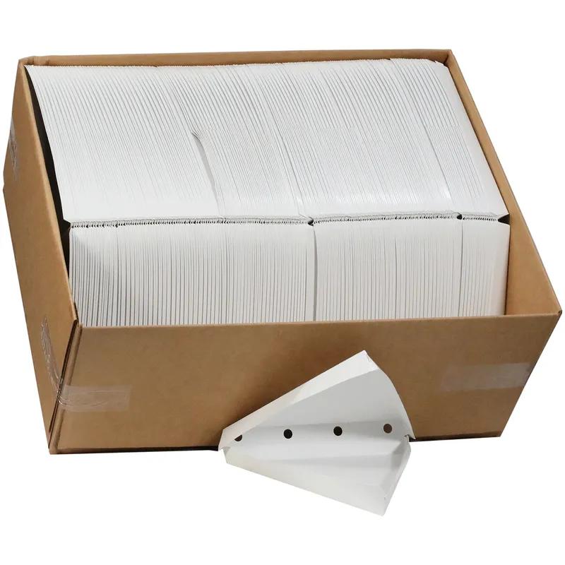 Pizza Slice Container Hinged 10.9X9.9X1.62 IN Paperboard White 220/Case