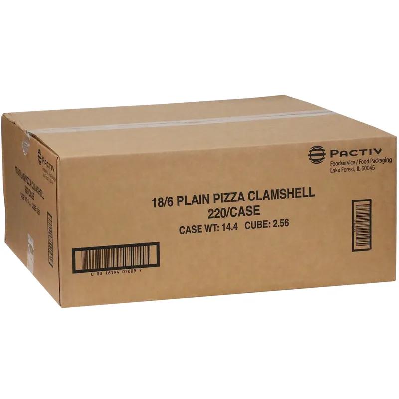 Pizza Slice Container Hinged 10.9X9.9X1.62 IN Paperboard White 220/Case