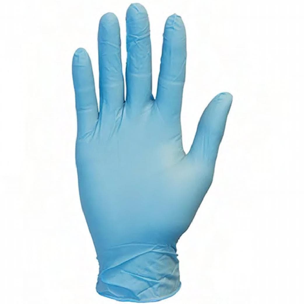 Safety Zone® Gloves XXL Blue 7MIL Nitrile Powder-Free 100 Count/Box 10 Box/Case
