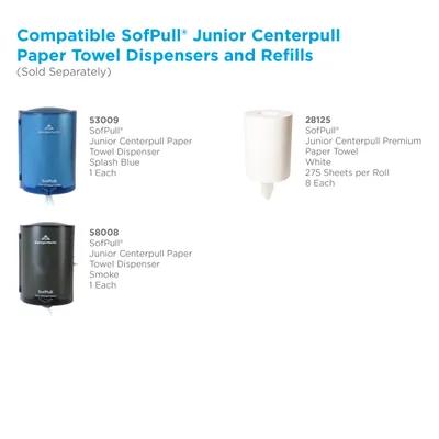 Sofpull® Paper Towel Dispenser 7.25X6.812 IN Plastic Wall Mount Translucent Smoke Centerpull 1/Each