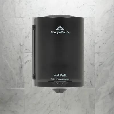 Sofpull® Paper Towel Dispenser 7.25X6.812 IN Plastic Wall Mount Translucent Smoke Centerpull 1/Each