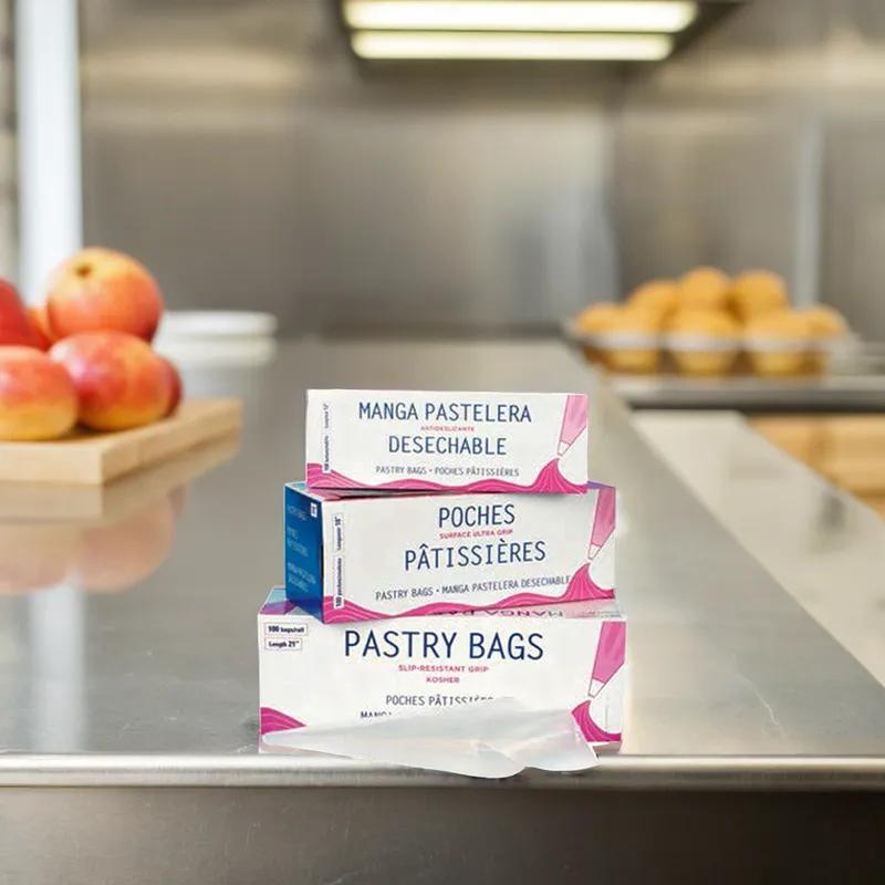 Pastry Bag Roll 21 IN Clear Disposable 100/Pack