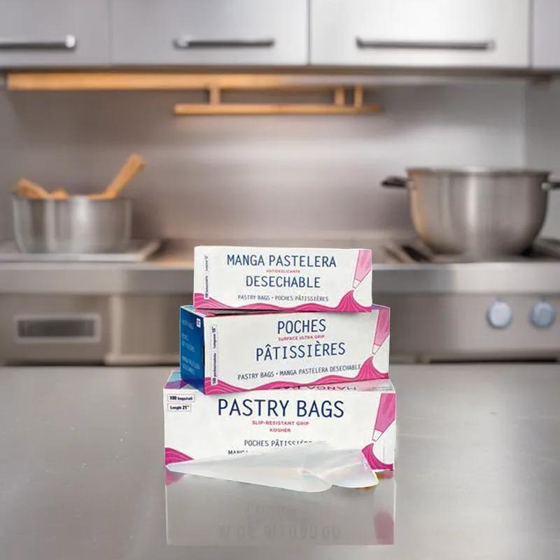 Pastry Bag Roll 21 IN Clear Disposable 100/Pack