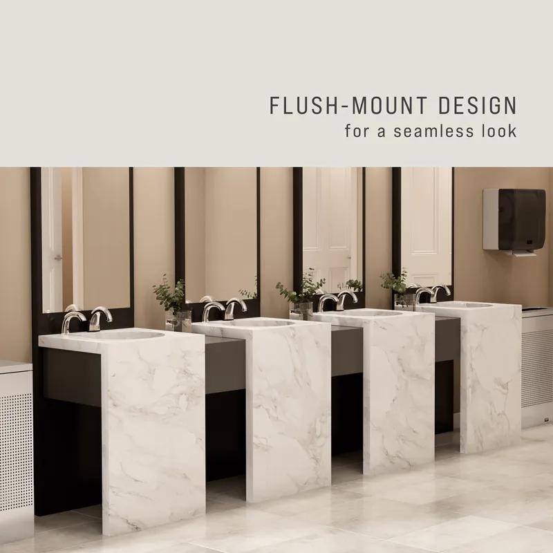 OneShot® Soap Dispenser Foam Chrome Plastic Counter Mount Low Profile 1/Each