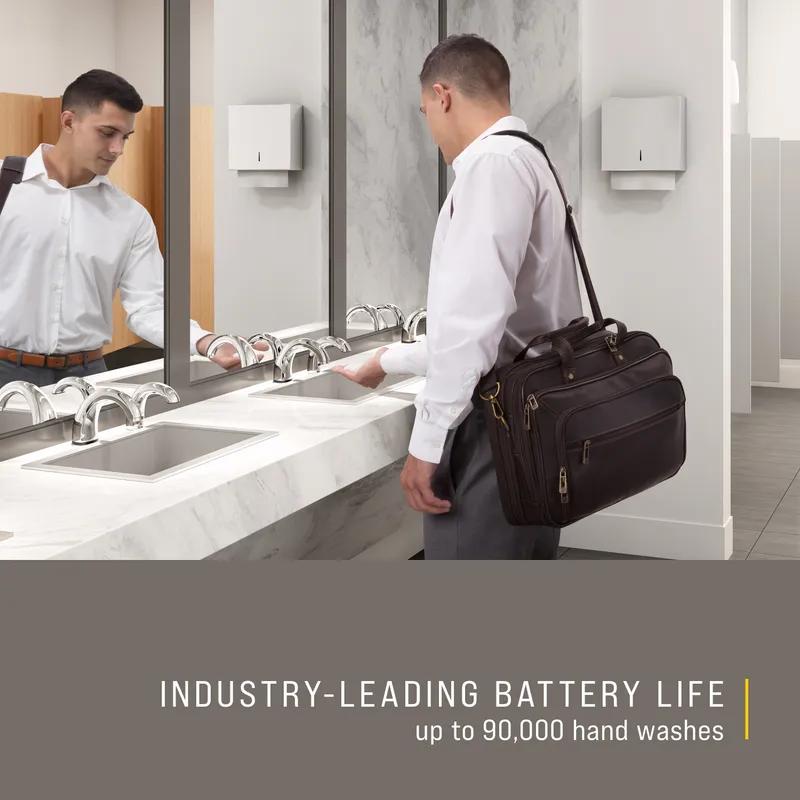 OneShot® Soap Dispenser Foam Chrome Plastic Counter Mount Low Profile 1/Each