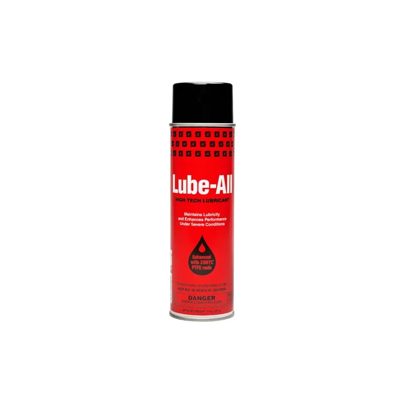 Lube-All Unscented Mechanical Lubricant 20 OZ Aerosol RTU PTFE Resin 24 Count/Case