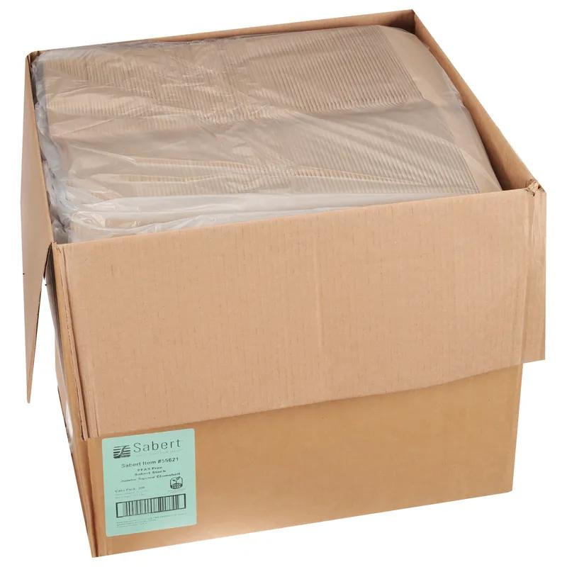 Take-Out Box Hinged 9X8.75X3 IN Corrugated Cardboard Kraft Square 200/Case