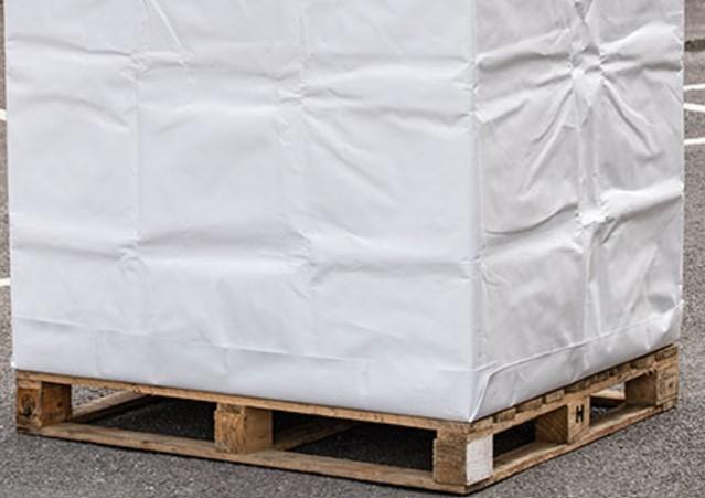 Pallet Cover 51X49X56 IN White C-Fold 90/Roll