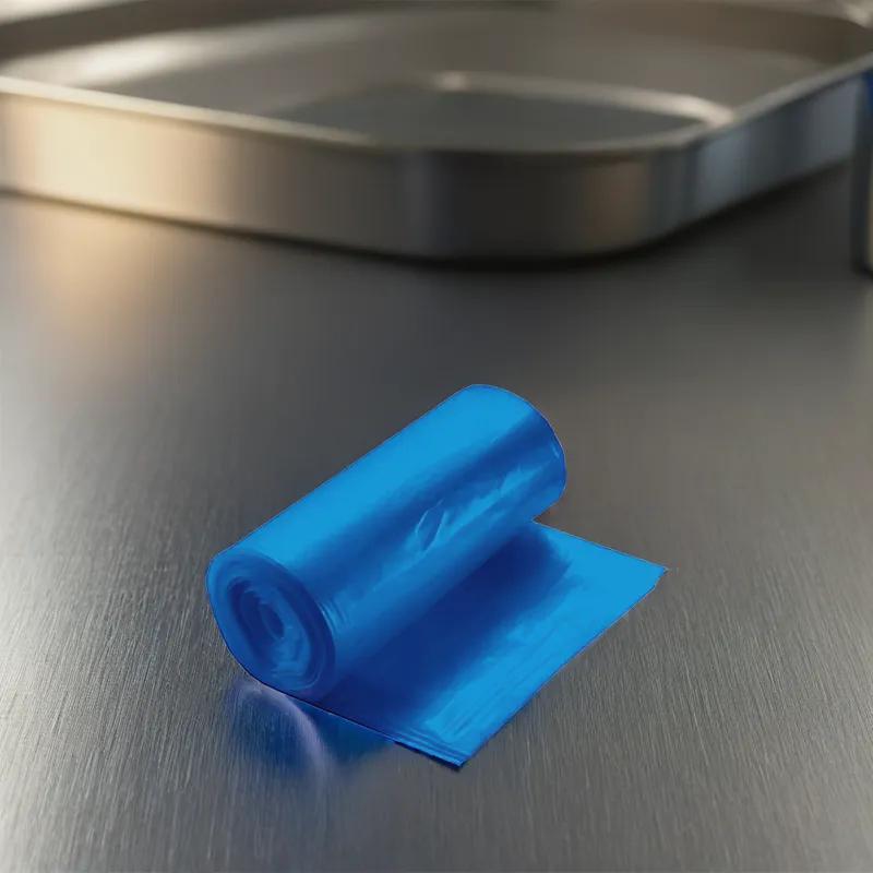 Victoria Bay Can Liner 30X43 IN Blue HDPE 14MIC 25 Count/Pack 10 Packs/Case 250 Count/Case