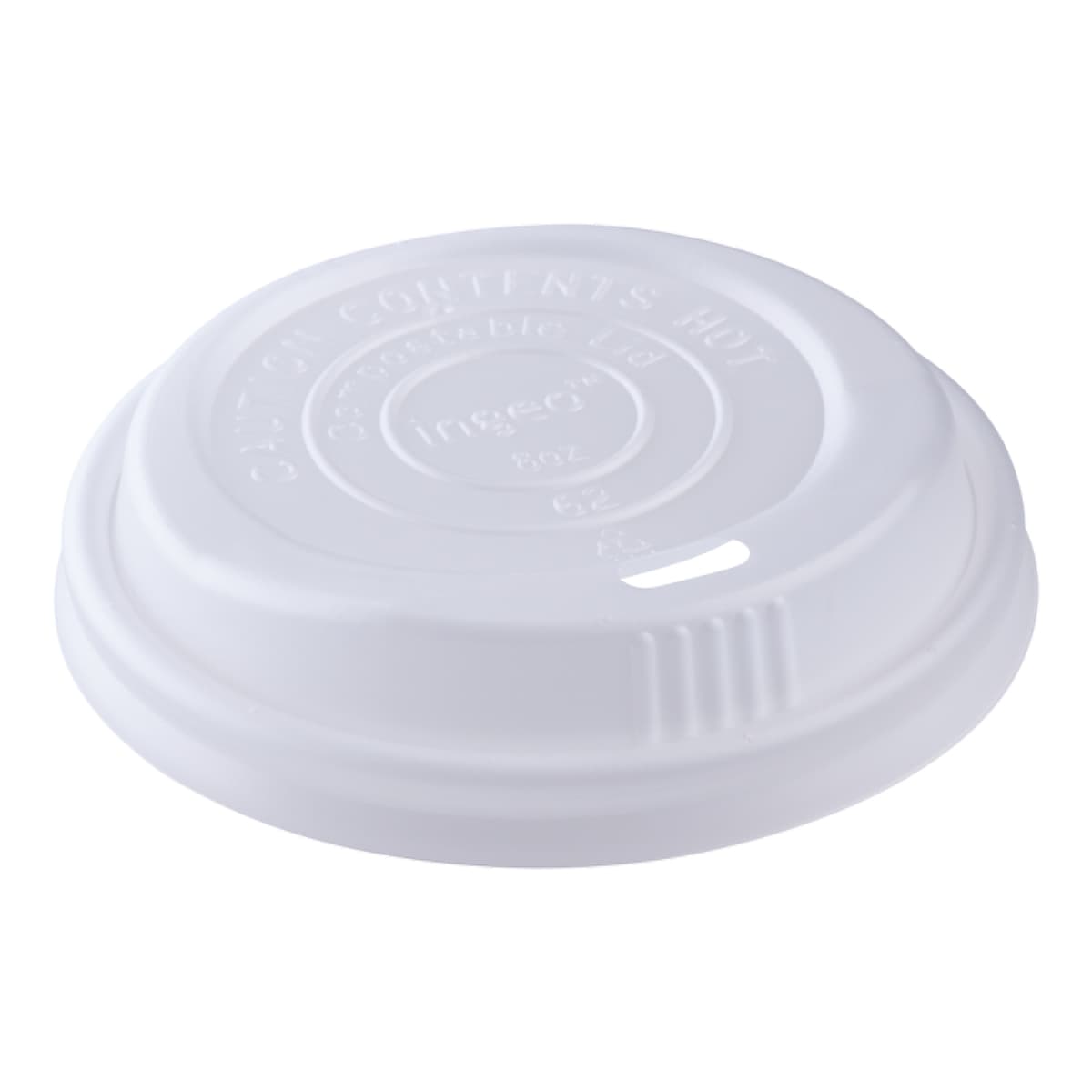 Karat Earth Lid Dome 80MM PLA For 8 OZ Hot Cup Sip Through 1000/Case