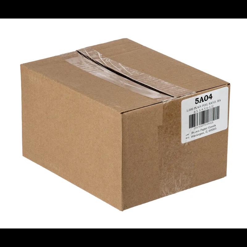 Sandwich Bag 6X0.75X6.5 IN Foil-Lined Paper Plain 1000/Case