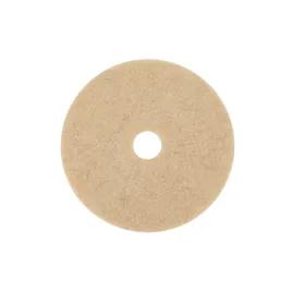 3M™ Scotch-Brite™ 3500 Buffing Pad 21X1 IN Tan Non-Woven Polyester Fiber Natural Fiber 1500-3000 RPM Center Hole 5/Case