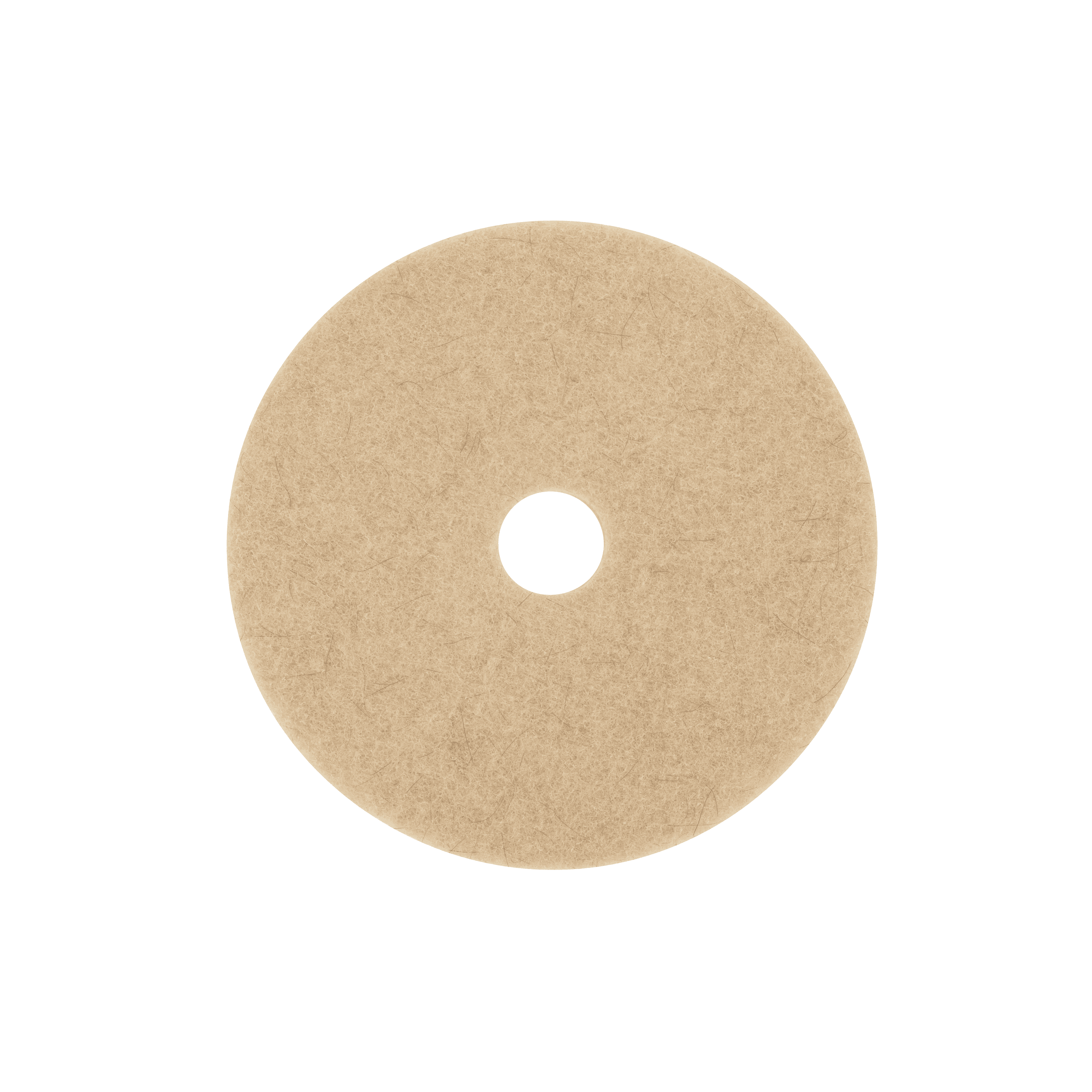3M™ Scotch-Brite™ 3500 Buffing Pad 21X1 IN Tan Non-Woven Polyester Fiber Natural Fiber 1500-3000 RPM Center Hole 5/Case