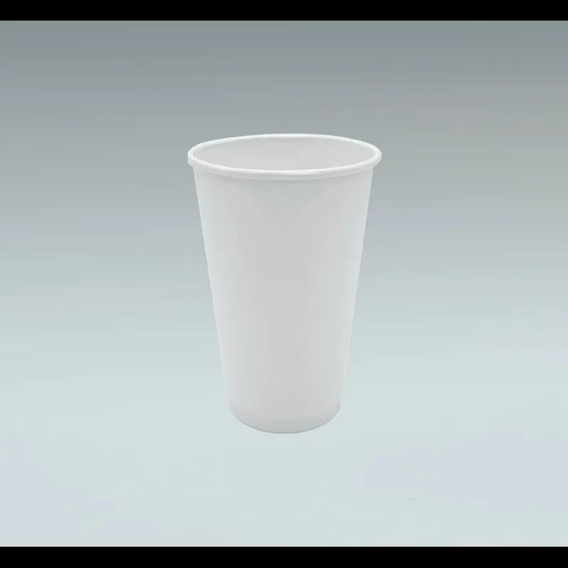 Hot Cup 24 OZ Single Wall Poly-Coated Paper White Round 500/Case