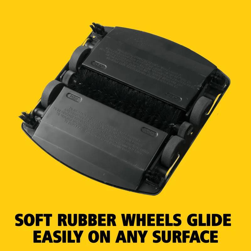 Executive Series™ Commercial Use Mechanical Sweeper Tray 6.5IN Black Galvanized Steel ABS 1/Each