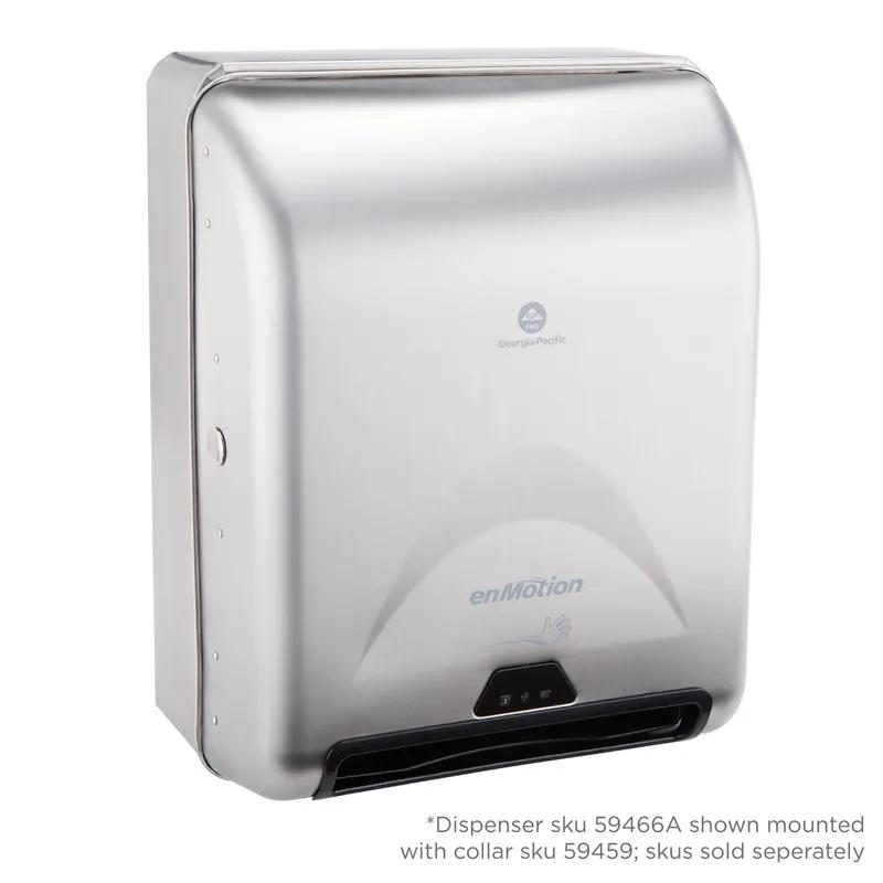 Wall Mount Collar Stainless Steel Silver For enMotion®  Automated Paper Towel Dispensers 59466A & 594661/Each