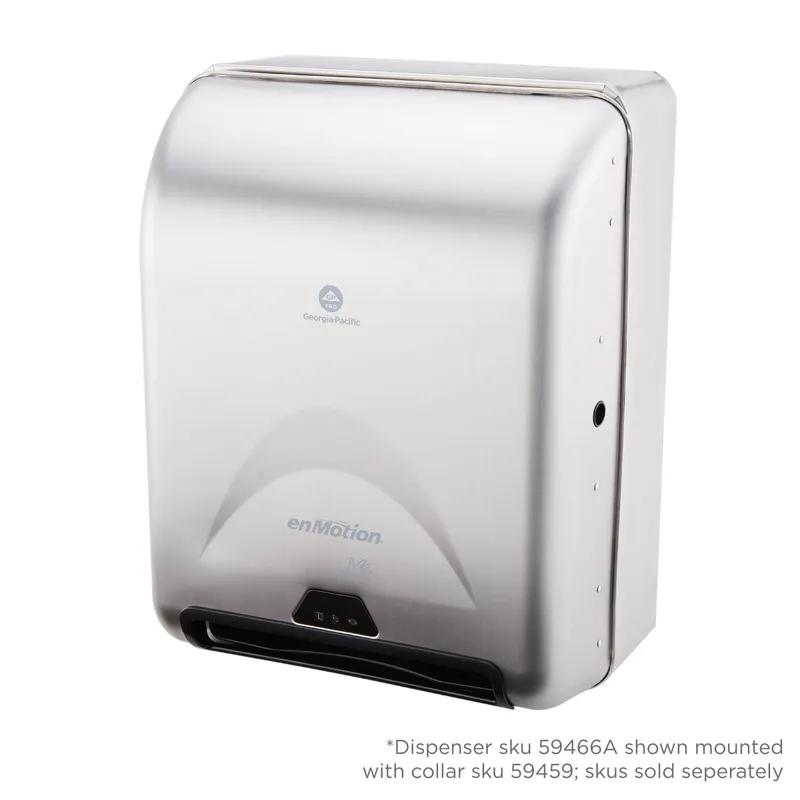 Wall Mount Collar Stainless Steel Silver For enMotion®  Automated Paper Towel Dispensers 59466A & 594661/Each
