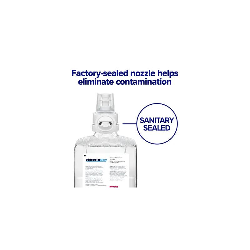 Victoria Bay CB8 Clear & Mild Foam Hand Soap 1200 mL 2/Case