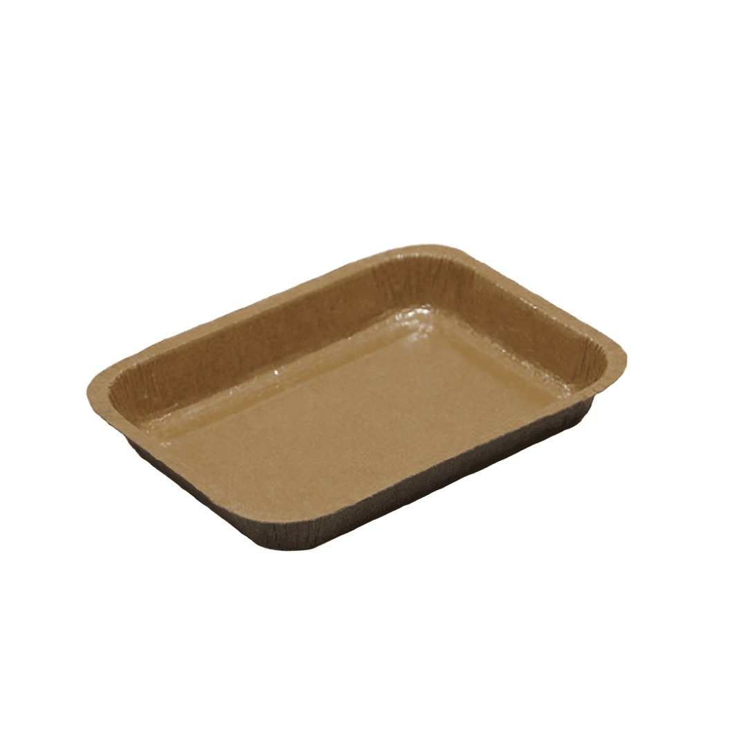 Take-Out Container Base 8.31X6.03X1.13 IN Corrugated Paperboard Brown Rectangle Oven Safe 360/Case