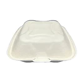 Victoria Bay Take-Out Container Hinged 8X8 IN Sugarcane Kraft 200/Case