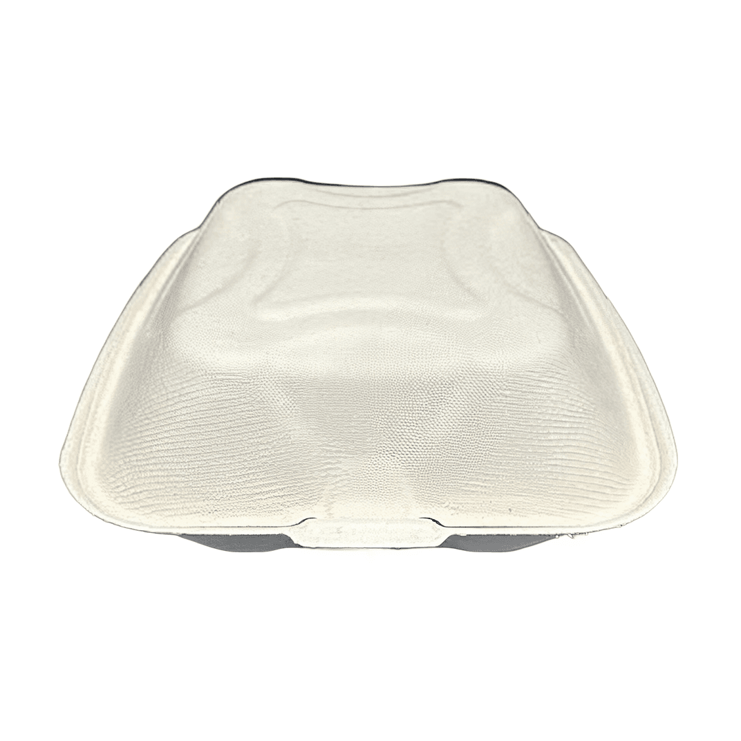 Victoria Bay Take-Out Container Hinged 8X8 IN Sugarcane Kraft 200/Case