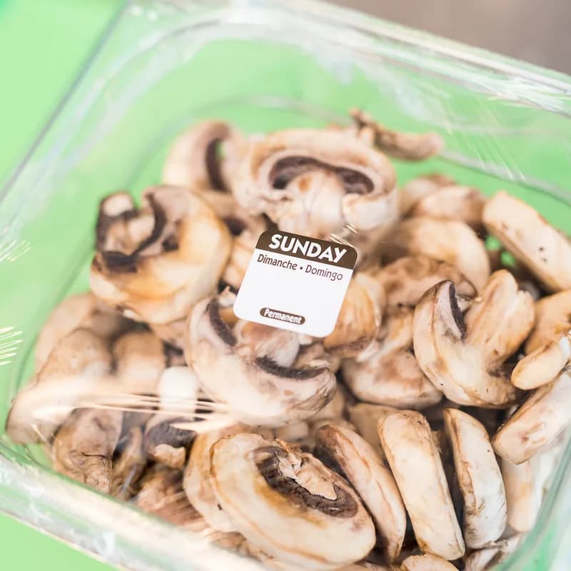 Sunday Label 1X1 IN Permanent Trilingual 1/Roll