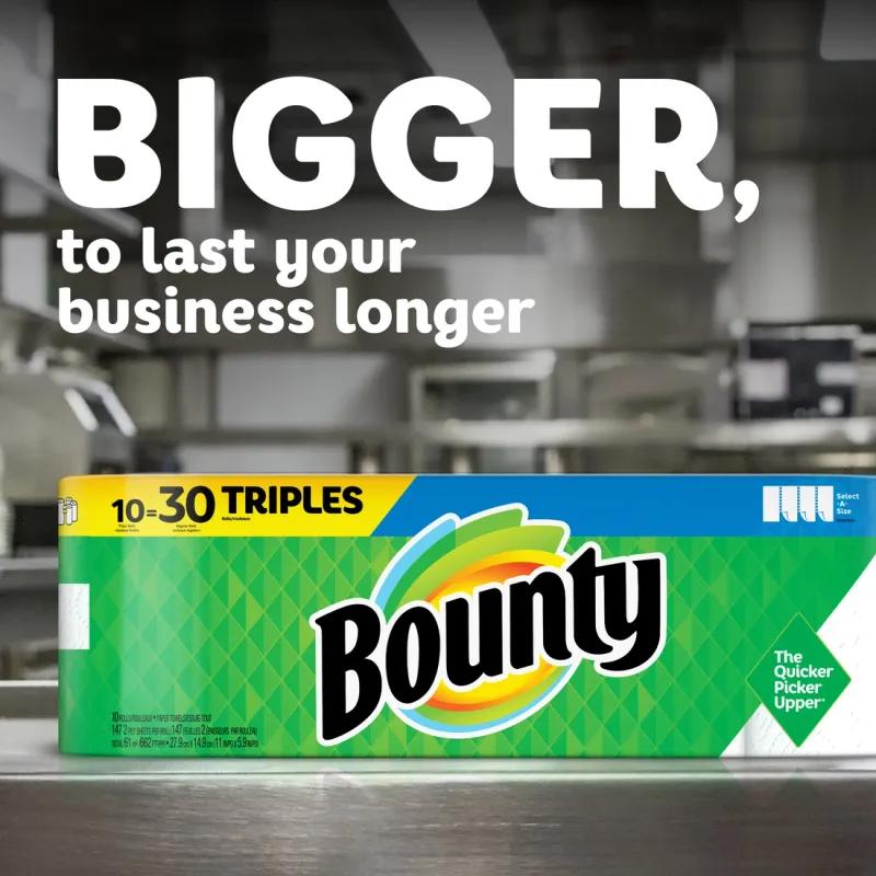Bounty® Select A Size Household & Kitchen Roll Paper Towel 11X5.88 IN 2PLY White 90 Sheets/Roll 24 Rolls/Case