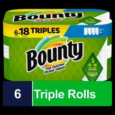 Bounty® Select A Size Household Roll Paper Towel 11X5.88 IN 2PLY Kitchen Roll 24/Case