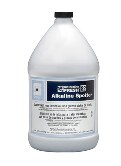 Clothesline Fresh® Alkaline Spotter S2 Mild Scent Laundry Spotter 1 GAL Alkaline RTU 4/Case