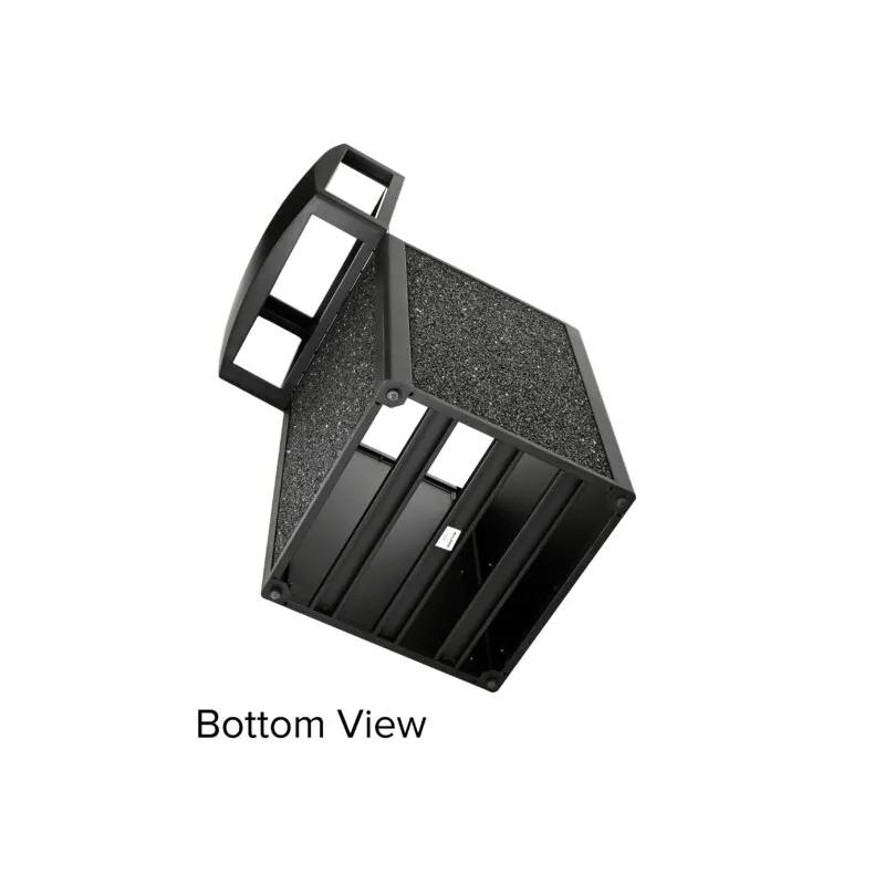 Rugged Trash Can 21.06X21.06X41.33 IN 40 GAL Gray Stone All Weather Dome Top With Stone Panels 1/Each