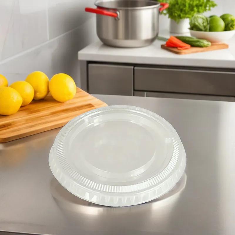 Victoria Bay Lid PET Clear Round For 2-4 OZ Souffle & Portion Cup 1000/Case