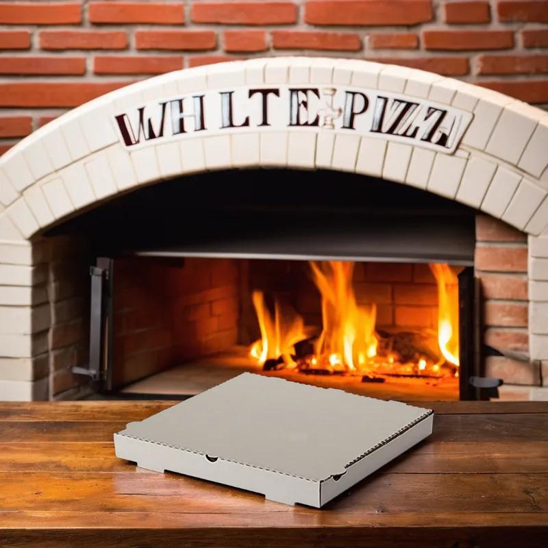 Pizza Box 16X16X1.625 IN Paperboard White Square 50/Bundle