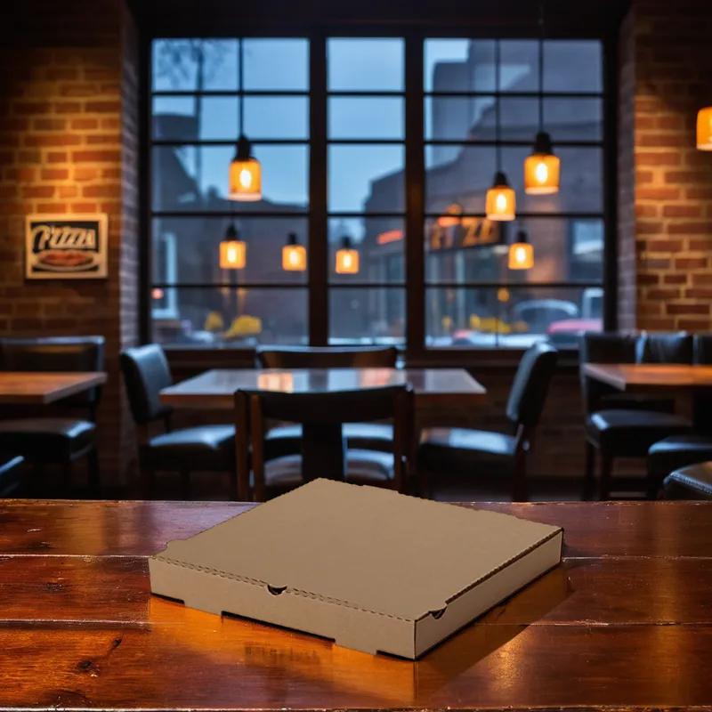 Pizza Box 8X8X1.625 IN Paperboard Kraft Square 50/Bundle