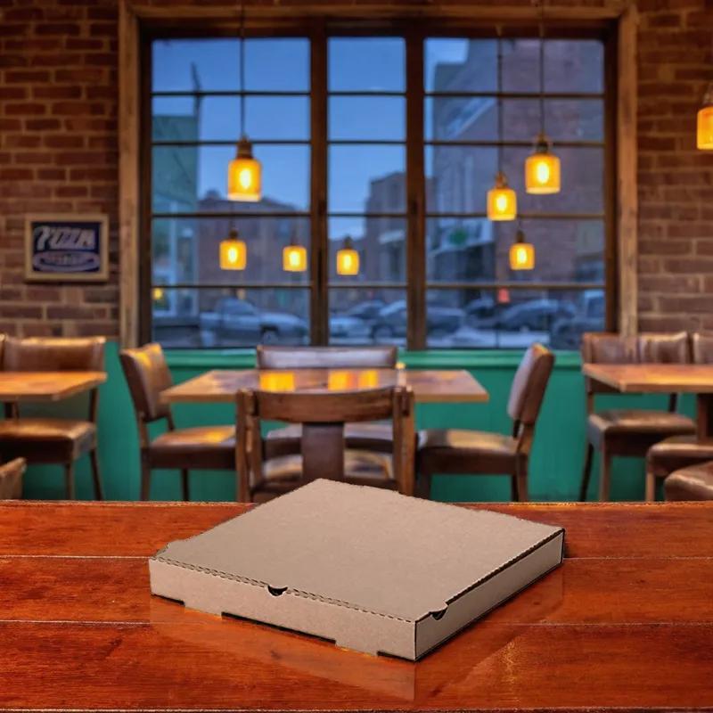 Pizza Box 8X8X1.625 IN Paperboard Kraft Square 50/Bundle