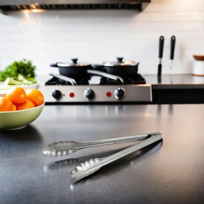 Tongs 12 IN Stainless Steel Stainless 1/Each