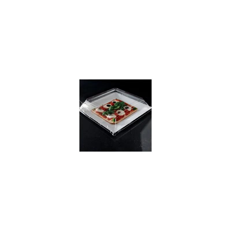 Lid Dome 11 IN PET Clear Square For Plate Unhinged 120/Case