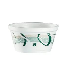 Dart® Food Container Base 8 OZ Polystyrene Foam Green Gray Impulse Stock Print Insulated 1000/Case