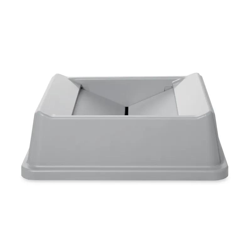 Untouchable Tops Swing Lid 20.13X20.13X6.25 IN 35 GAL Gray Square Resin 1/Each