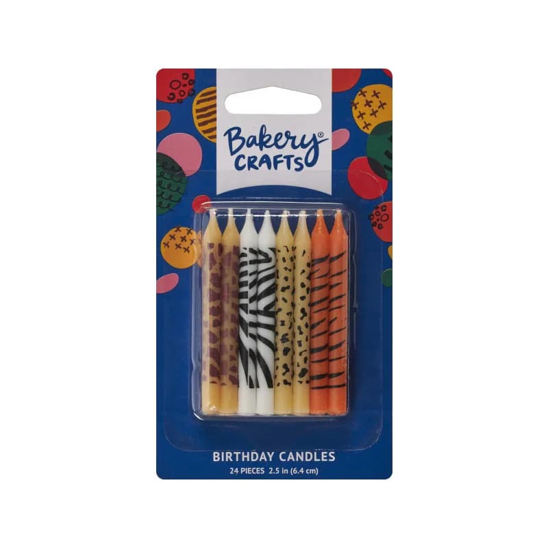 Decoration Candle Wax Multicolor Animal Print 12/Roll