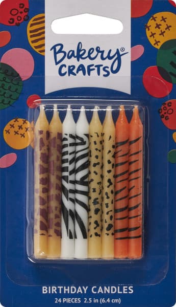 Decoration Candle Wax Multicolor Animal Print 12/Roll