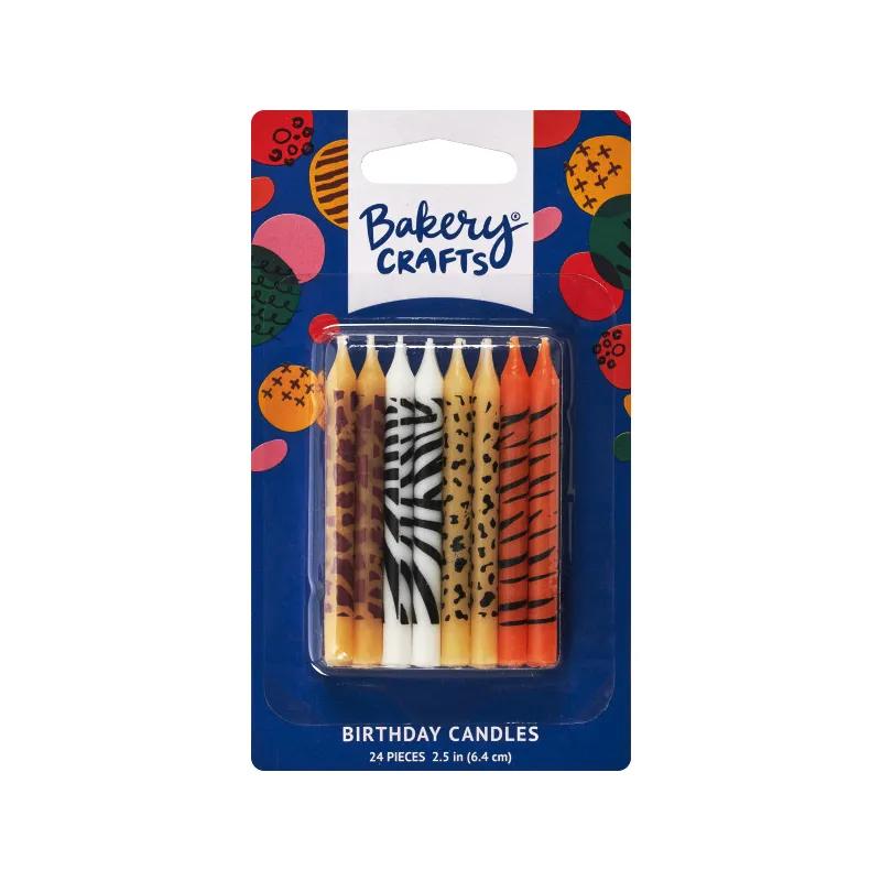 Decoration Candle Wax Multicolor Animal Print 12/Roll