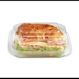 Crystal Seal® Take-Out Container Hinged With Dome Lid 6.88X5.75X1.9 IN PET Clear Rectangle 200/Case