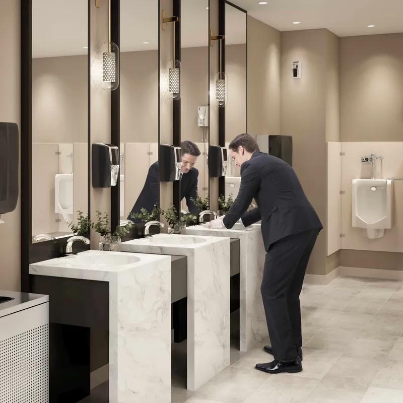 AutoFaucet® Milano Sink Faucet Chrome Metal Touchless Center Set Kit 4 With 8IN Spout 1/Each