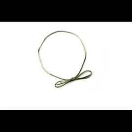 Stretch Ties 16 IN Gold Metallic Elastic Inside Loop Bowed 100/Box